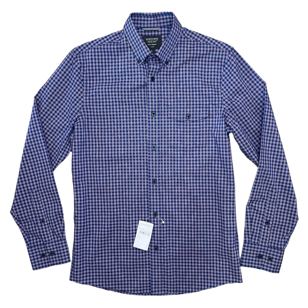 Nordstrom Men's Shop Tech-Smart Trim Fit Shirt - S